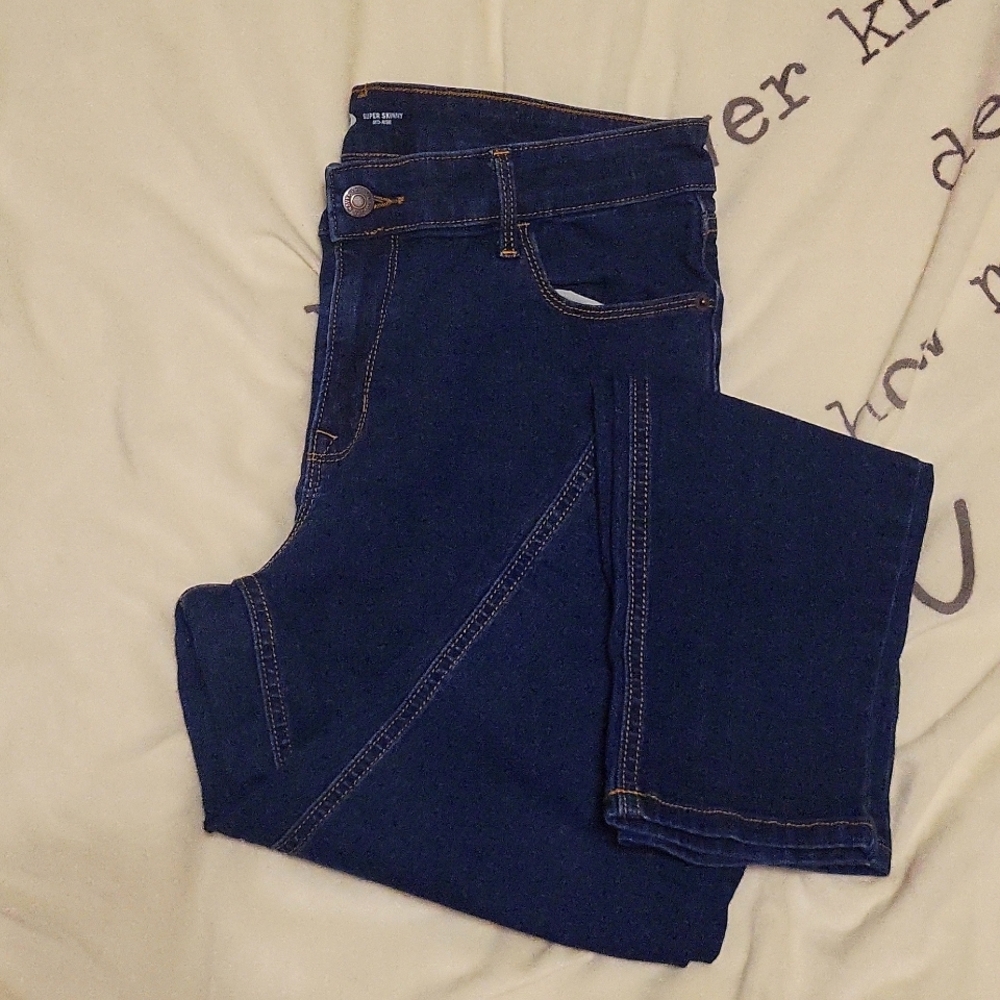 Women's Old Navy Super Skinny Dark Wash Jeans | Size 10